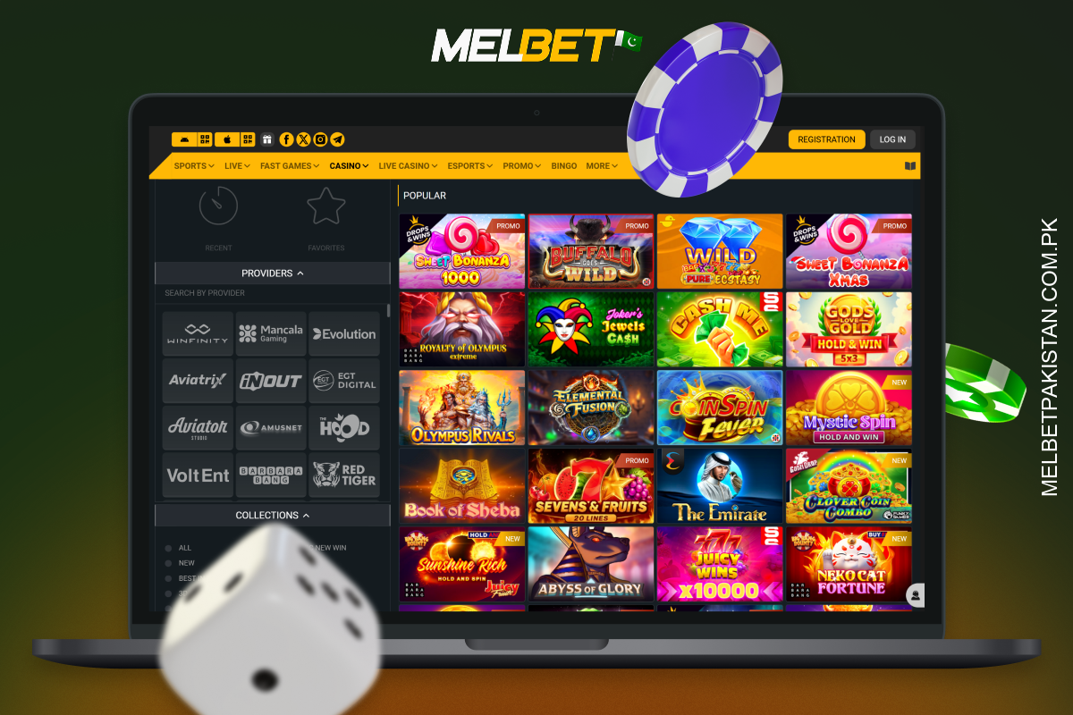 Popular Melbet casino games in Pakistan offer high-quality graphics, fast gameplay and unique opportunities to win