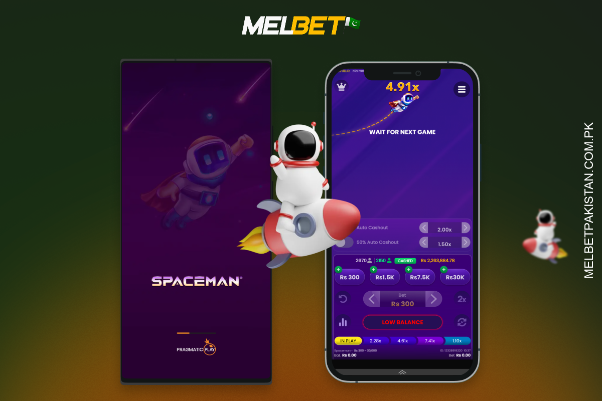 To play Spaceman Melbet on a mobile phone Pakistani gamblers can download the mobile app for Android or iOS in a few simple steps